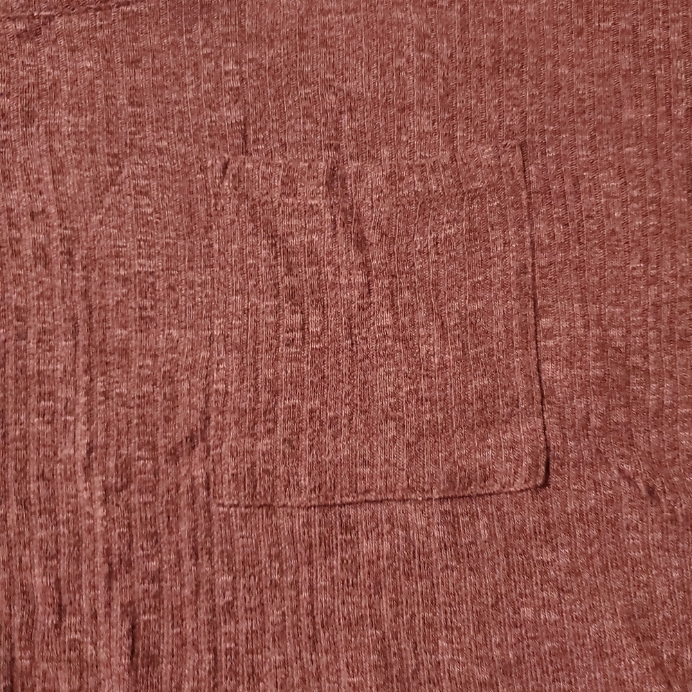 American Eagle Outfitters Dark Pulb Super Soft Cozy Cropped Knit Top - Picture 2 of 5
